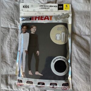 Kids 32 degrees heat thermal set black